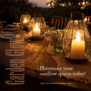 Outdoor & Garden Lanterns by Duqaa – Elegant lanterns made from high-quality metal, glass, and wood, ideal for illuminating pathways, patios, or gardens. Proudly made by Duqaa.com, the biggest manufacturer and exporter of high-quality outdoor décor.