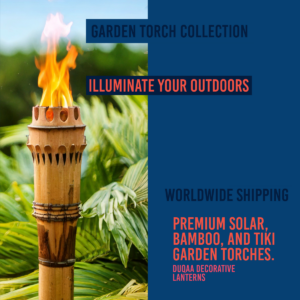 Add a beautiful glow to your outdoor spaces with Duqaa’s Premium Outdoor Garden Torches 🔥. Choose from solar, bamboo, or tiki-style torches for an energy-efficient lighting solution that enhances your garden, patio, or pathway. Perfect for creating a warm, inviting atmosphere. #OutdoorGardenTorches #BambooLighting #TikiTorches #DuqaaIndia #SolarPoweredLighting